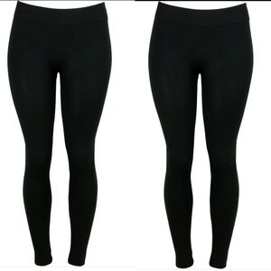 Linda Michael Pants Fleece lined black leggings